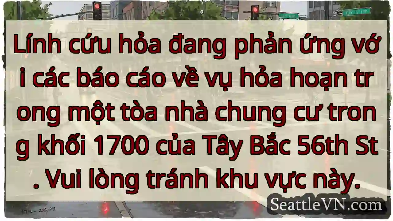 Lính cứu hỏa đang phản ứng với các báo cáo về vụ