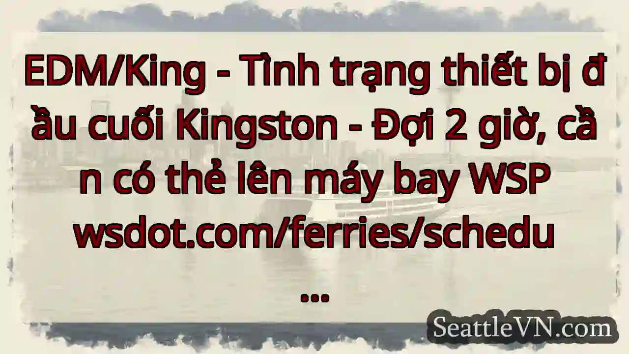 EDM/King - Tình trạng thiết bị đầu cuối Kingston