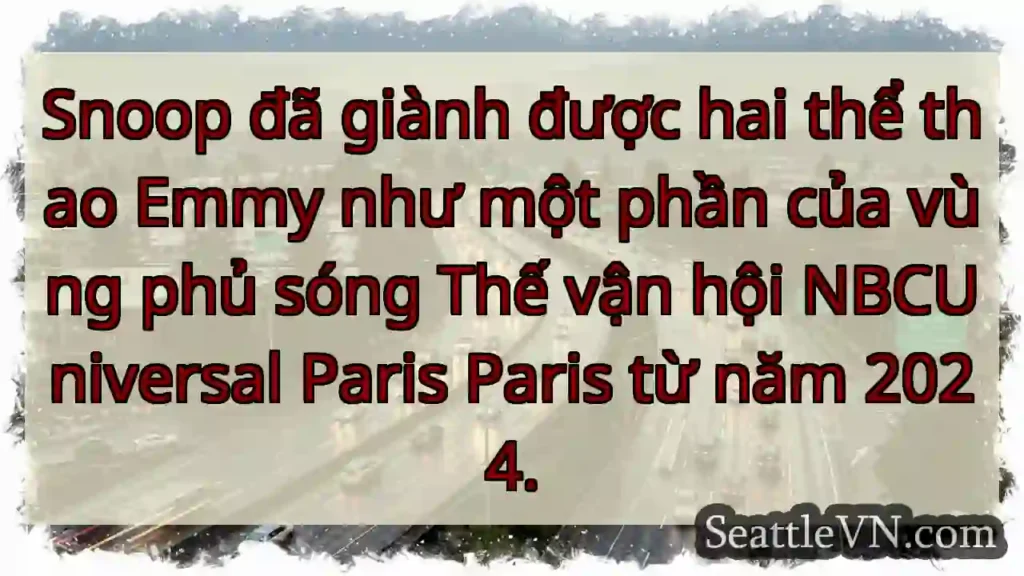 Snoop đã giành được hai thể thao Emmy như một
