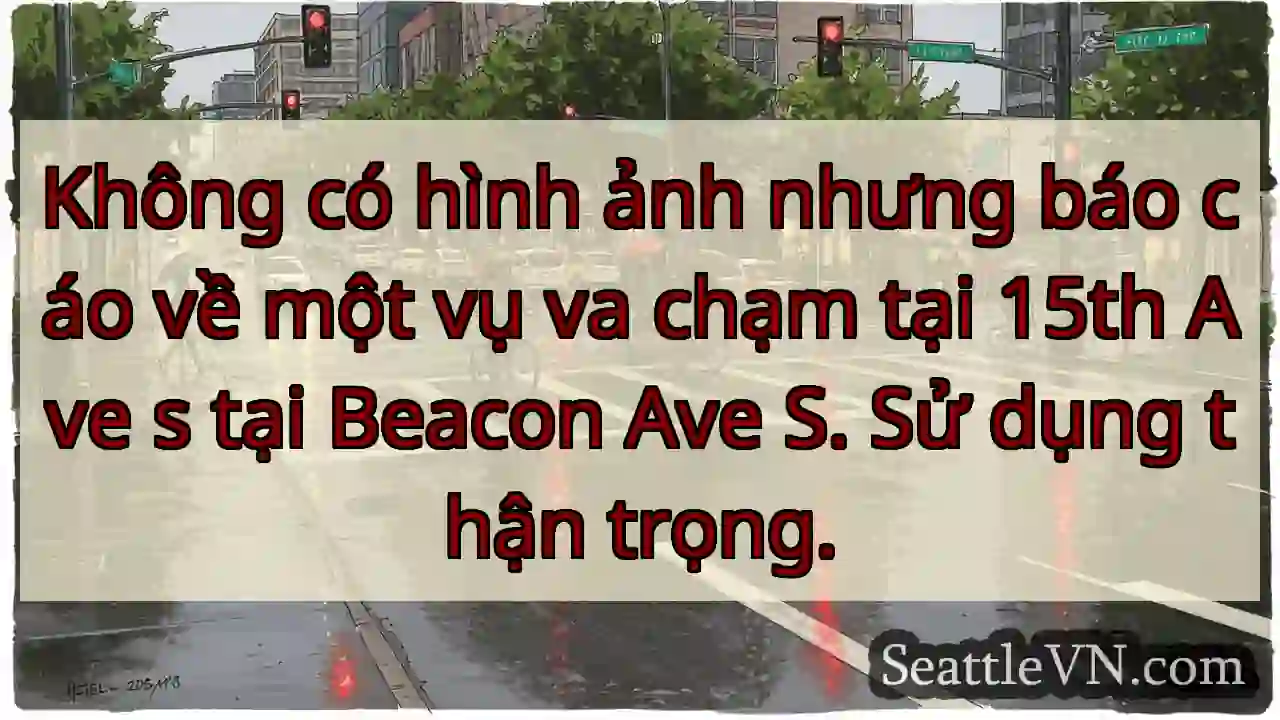 Không có hình ảnh nhưng báo cáo về một vụ va chạm