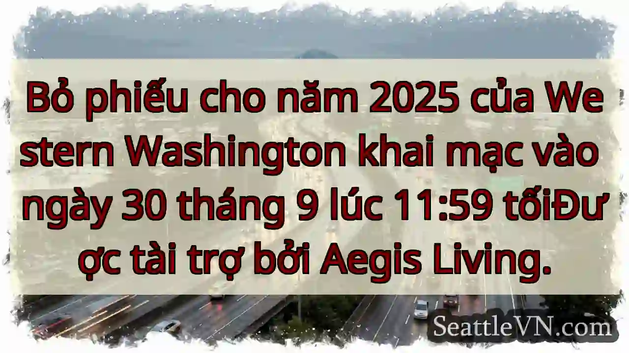 Bỏ phiếu cho năm 2025 của Western Washington khai
