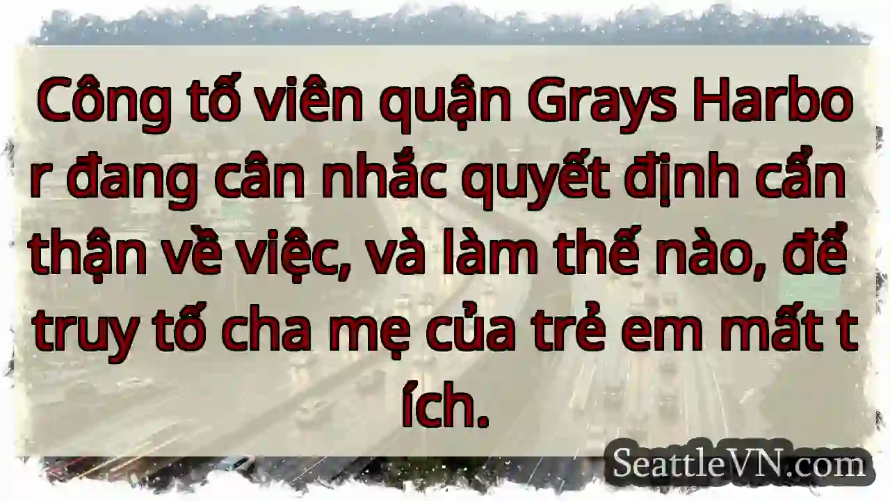 Công tố viên quận Grays Harbor đang cân nhắc