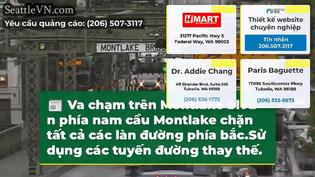 Va chạm trên Montlake blvd n phía nam cầu