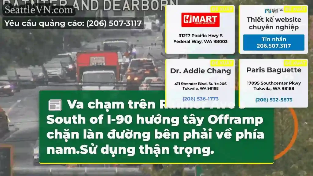 Va chạm trên Rainier Ave s South of I-90 hướng