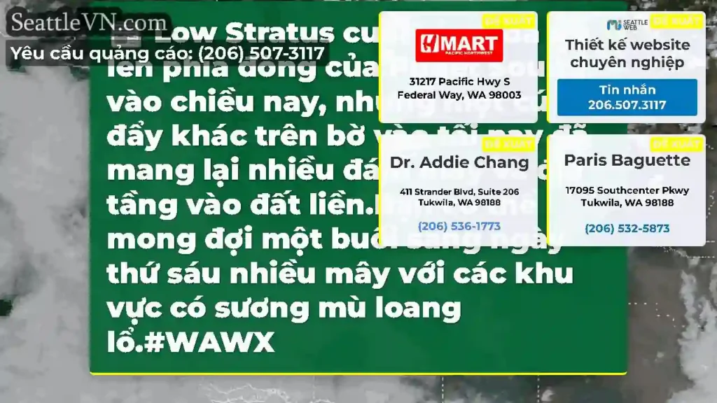 Low Stratus cuối cùng đã để lên phía đông của