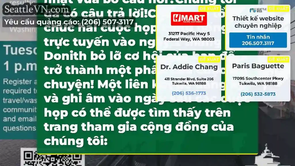 Ngày họp cộng đồng cập nhật vừa bỏ câu hỏi?Chúng
