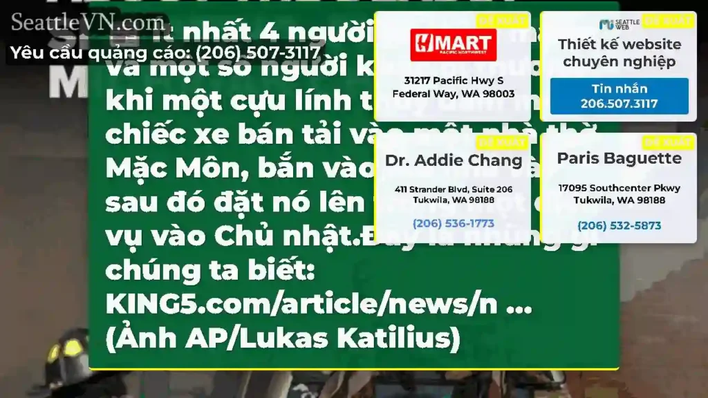 Ít nhất 4 người đã thiệt mạng và một số người