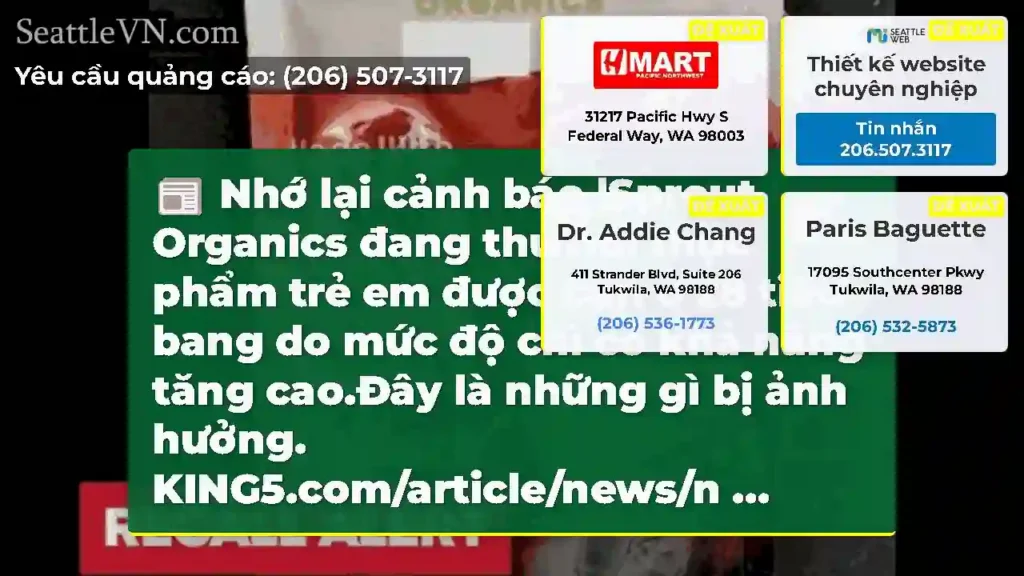 Nhớ lại cảnh báo |Sprout Organics đang thu hồi
