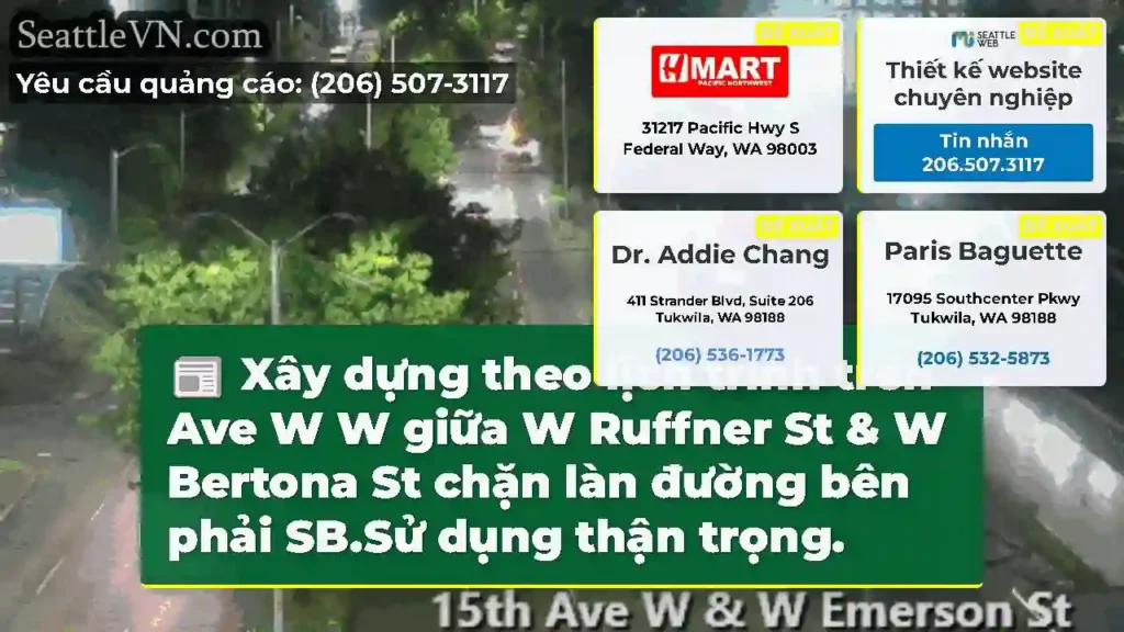 Xây dựng theo lịch trình trên Ave W W giữa W