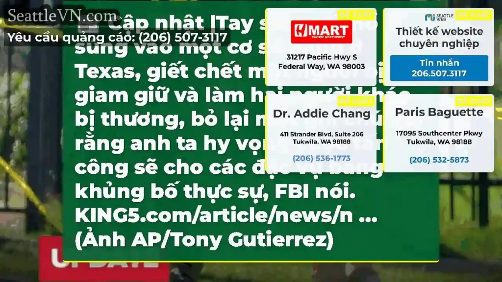 Cập nhật |Tay súng đã nổ súng vào một cơ sở băng