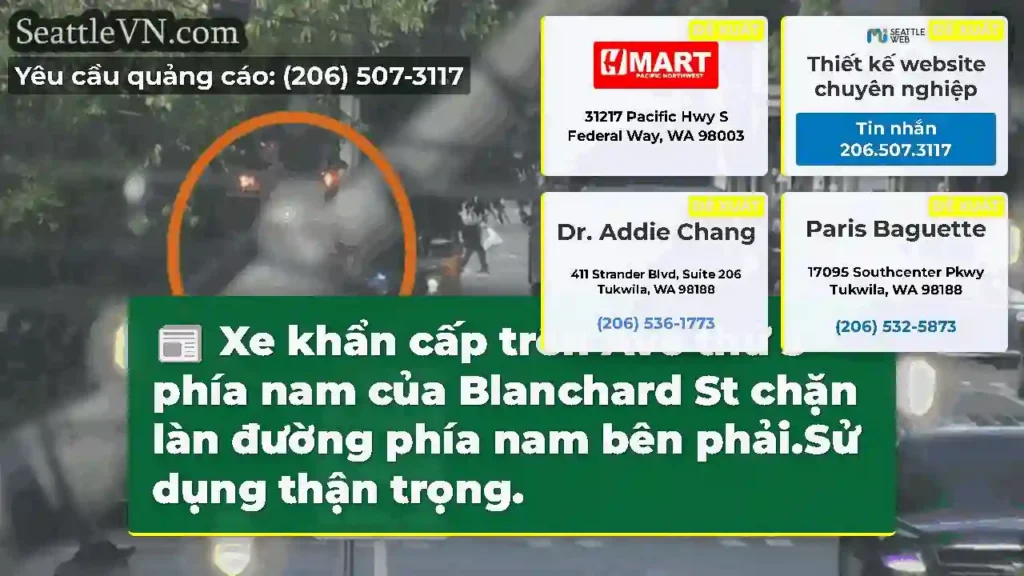 Xe khẩn cấp trên Ave thứ 3 phía nam của Blanchard