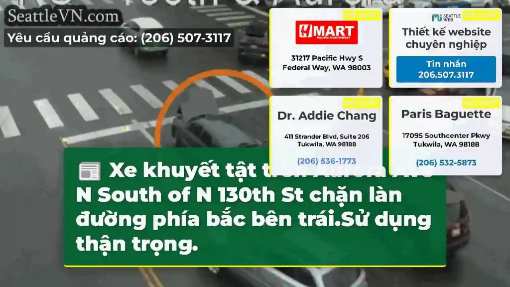 Xe khuyết tật trên Aurora Ave N South of N 130th