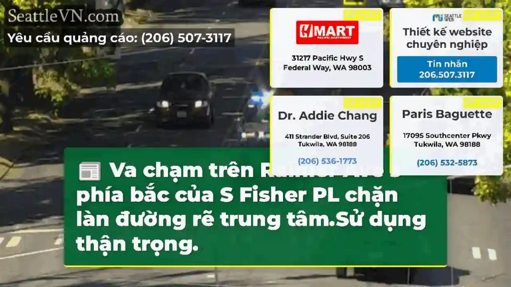 Va chạm trên Rainier Ave s phía bắc của S Fisher