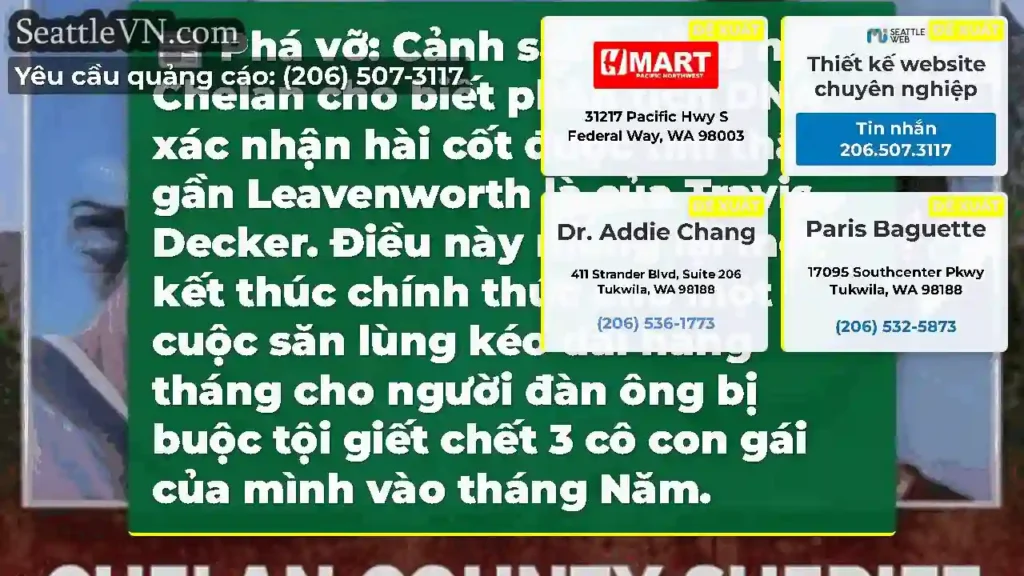 Phá vỡ: Cảnh sát trưởng hạt Chelan cho biết phân