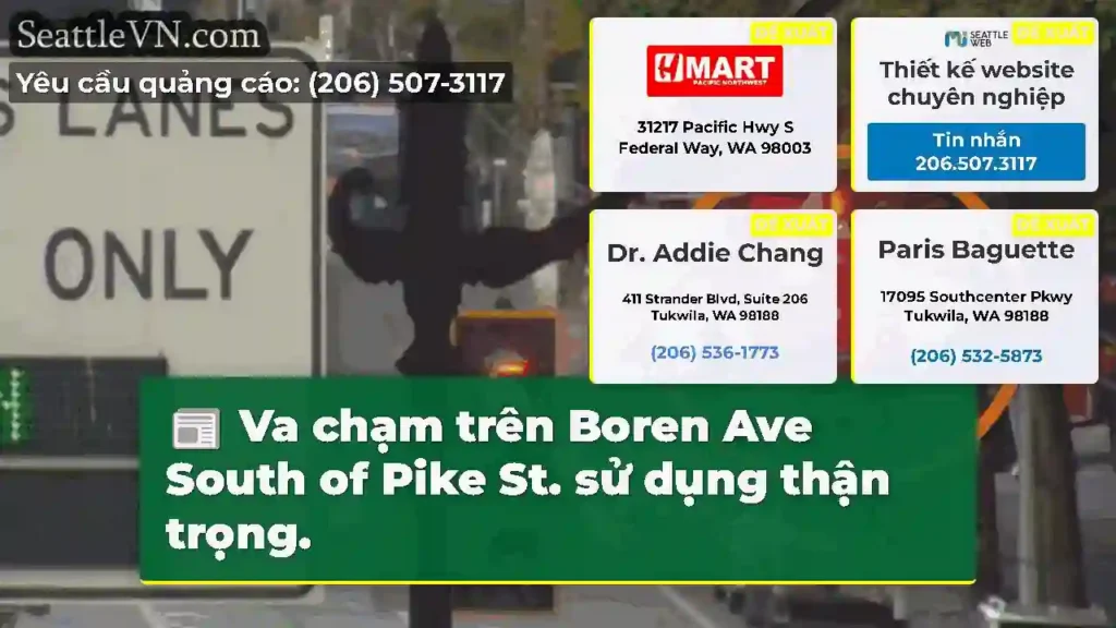 Va chạm trên Boren Ave South of Pike St. sử dụng