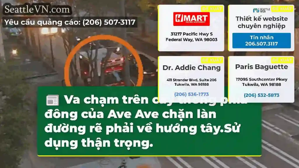 Va chạm trên cây thông phía đông của Ave Ave chặn