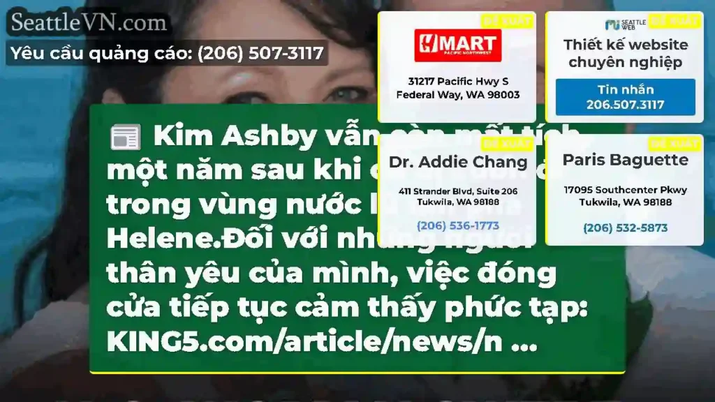Kim Ashby vẫn còn mất tích một năm sau khi cô bị