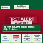 Hơn 150.000 người bị mất điện ở phía …