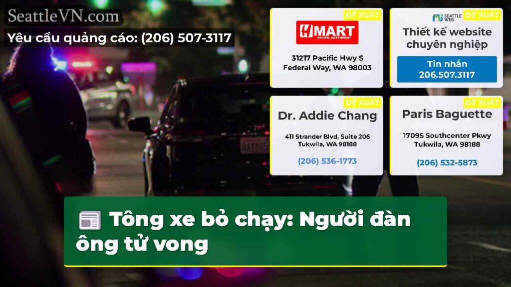 Tông xe bỏ chạy: Người đàn ông tử vong