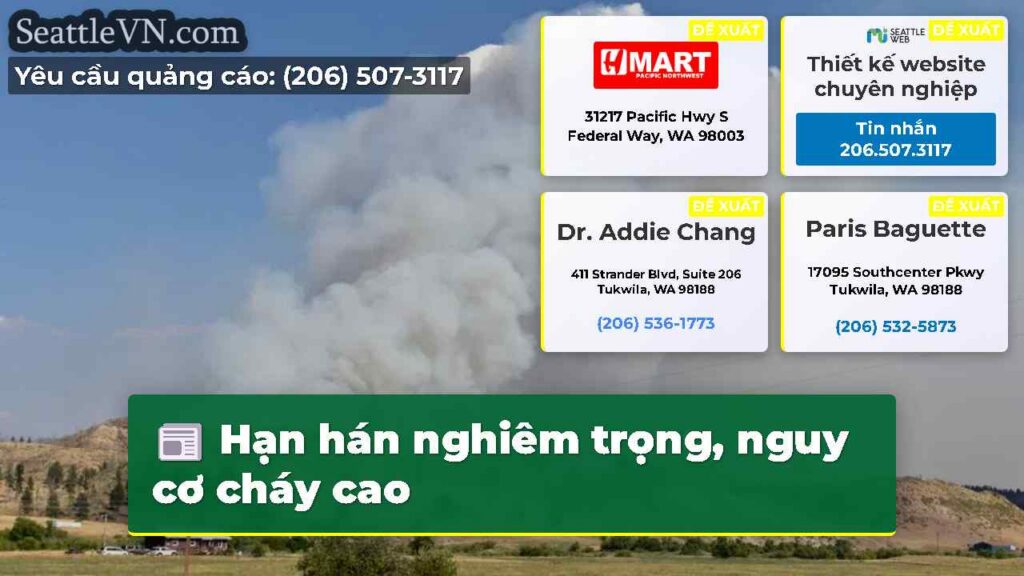 Hạn hán nghiêm trọng, nguy cơ cháy cao