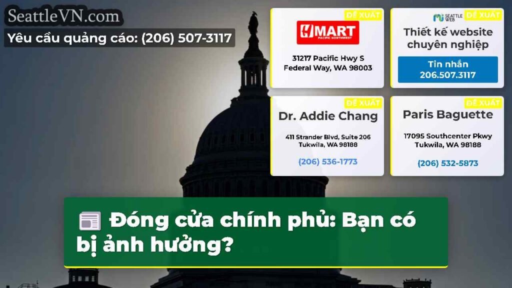 Đóng cửa chính phủ: Bạn có bị ảnh hưởng?