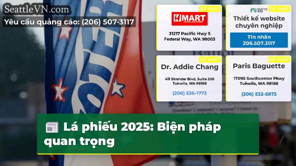 Lá phiếu 2025: Biện pháp quan trọng