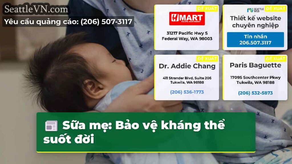 Sữa mẹ: Bảo vệ kháng thể suốt đời