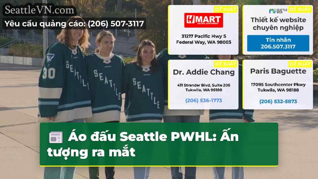 Áo đấu Seattle PWHL: Ấn tượng ra mắt