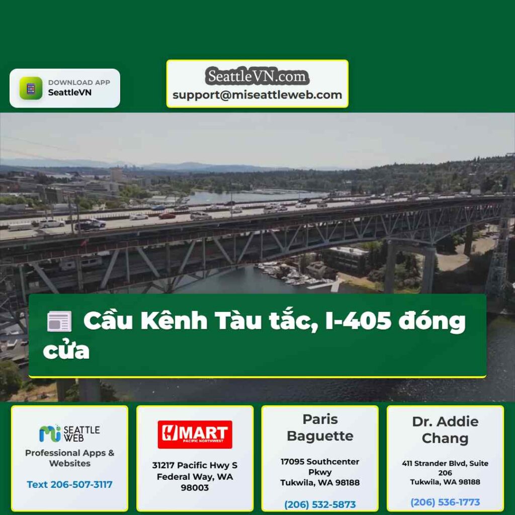 Cầu Kênh Tàu tắc, I-405 đóng cửa