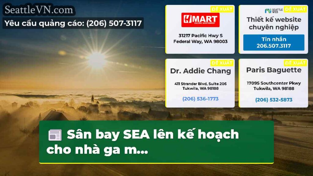 Sân bay SEA lên kế hoạch cho nhà ga m...