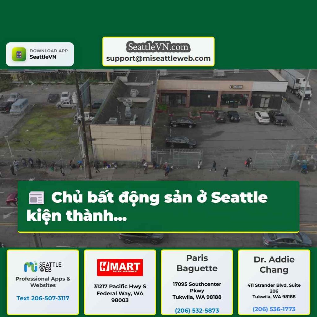 Chủ bất động sản ở Seattle kiện thành...