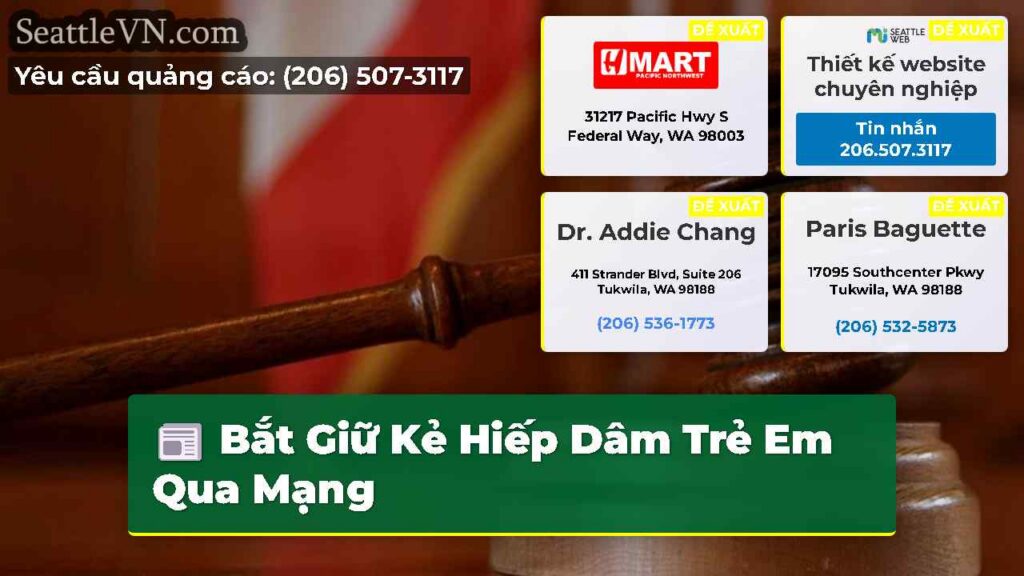 Bắt Giữ Kẻ Hiếp Dâm Trẻ Em Qua Mạng