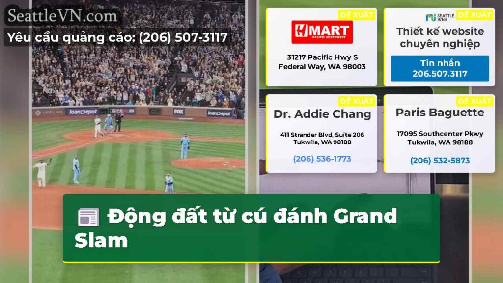 Động đất từ cú đánh Grand Slam