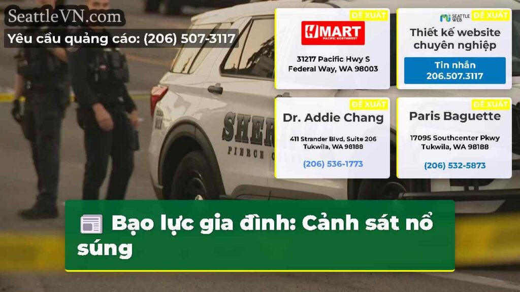 Bạo lực gia đình: Cảnh sát nổ súng