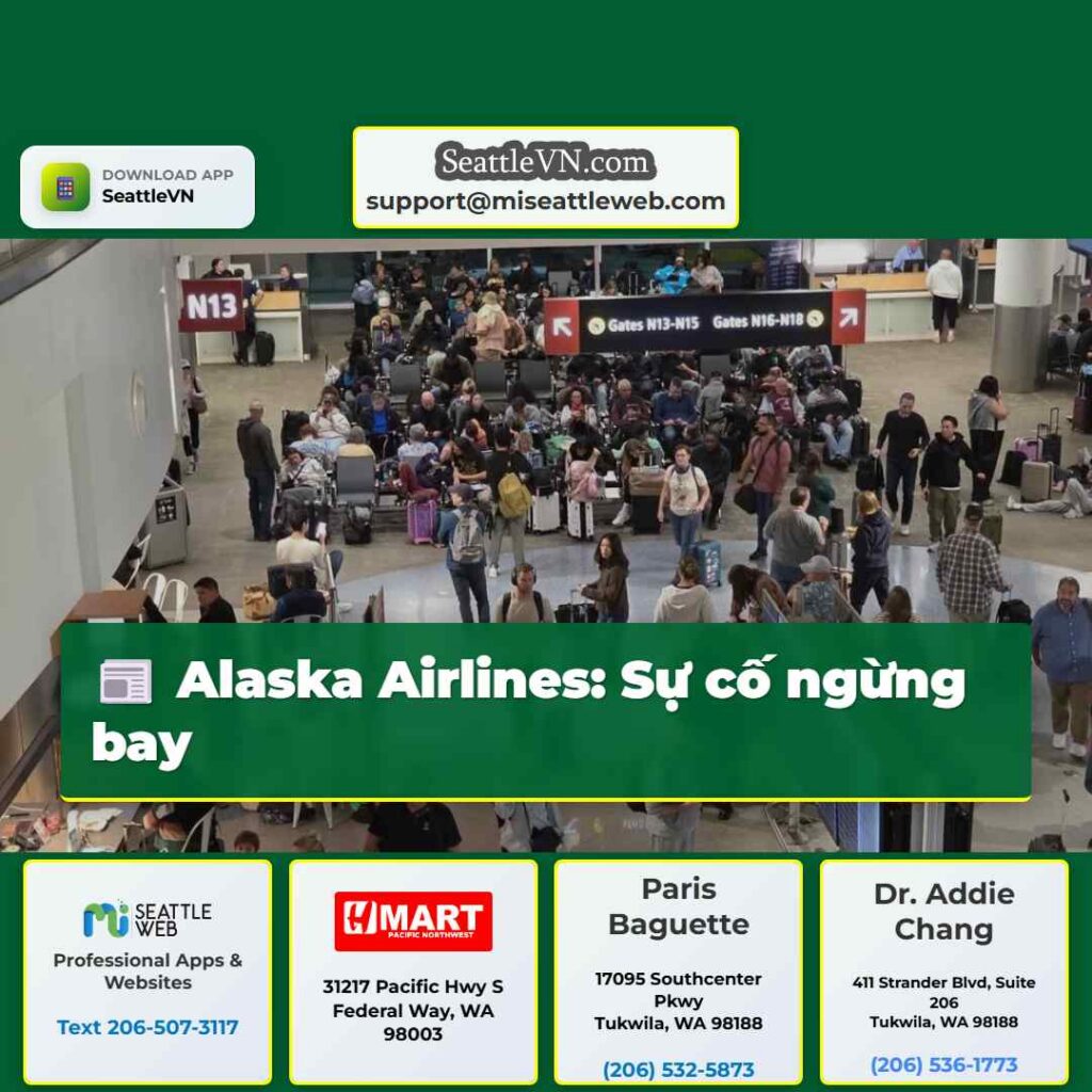 Alaska Airlines: Sự cố ngừng bay