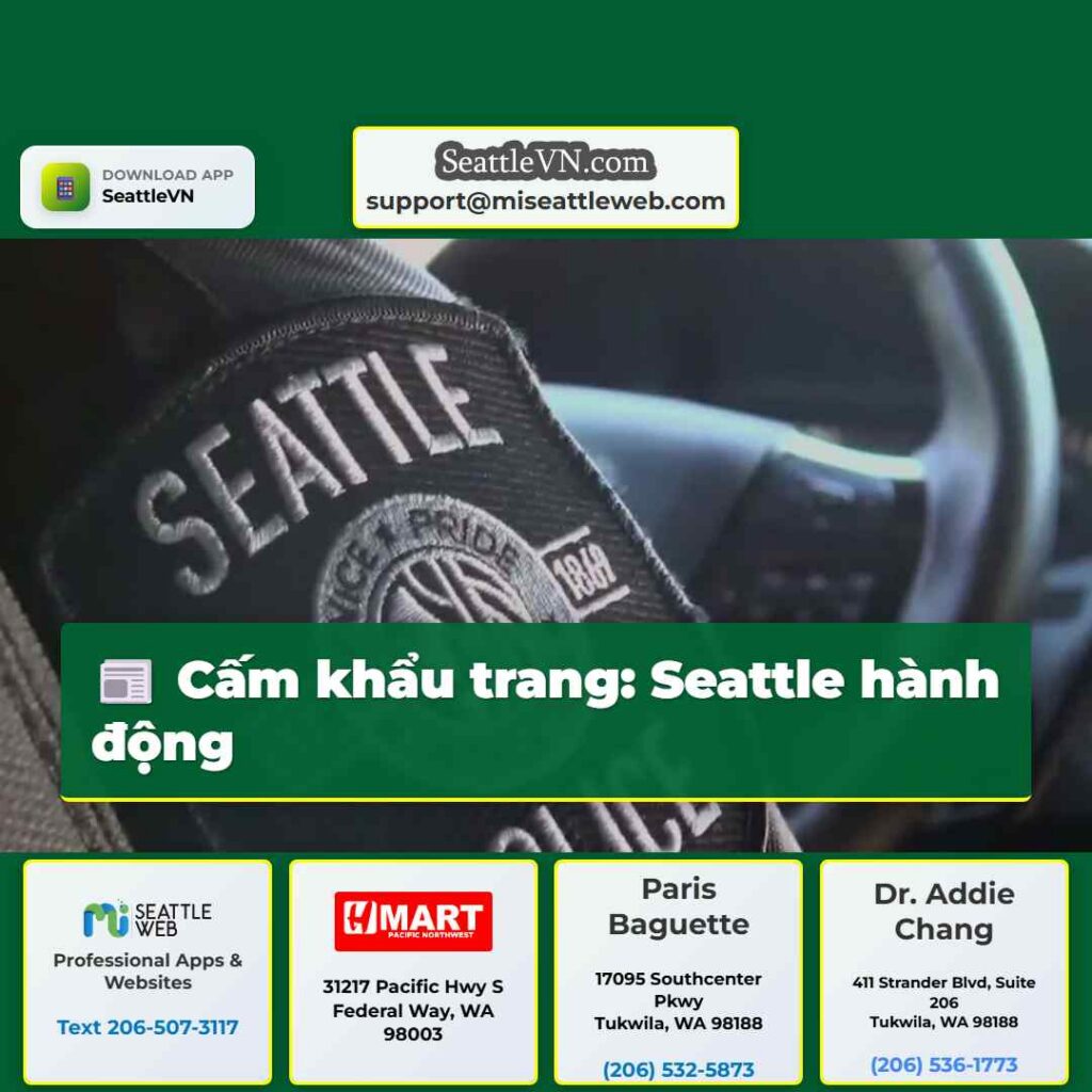 Cấm khẩu trang: Seattle hành động