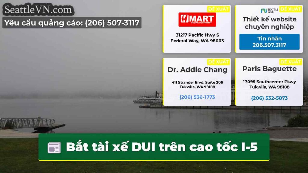 Bắt tài xế DUI trên cao tốc I-5