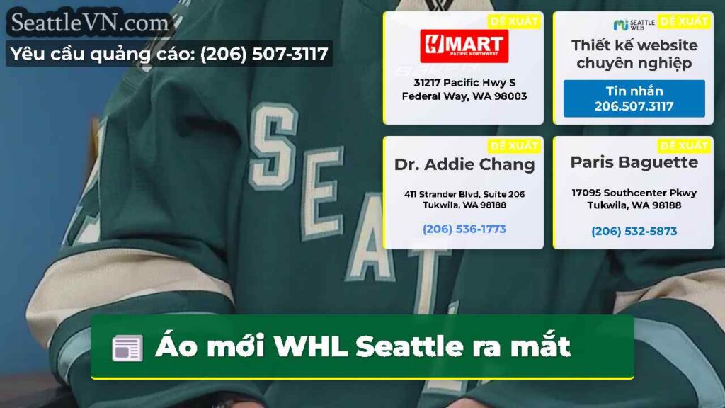 Áo mới WHL Seattle ra mắt