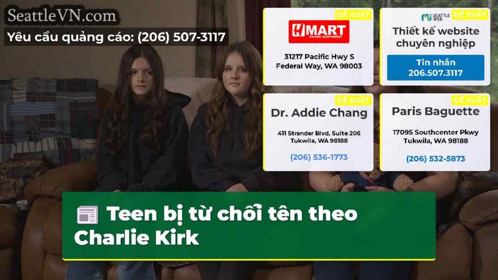 Teen bị từ chối tên theo Charlie Kirk