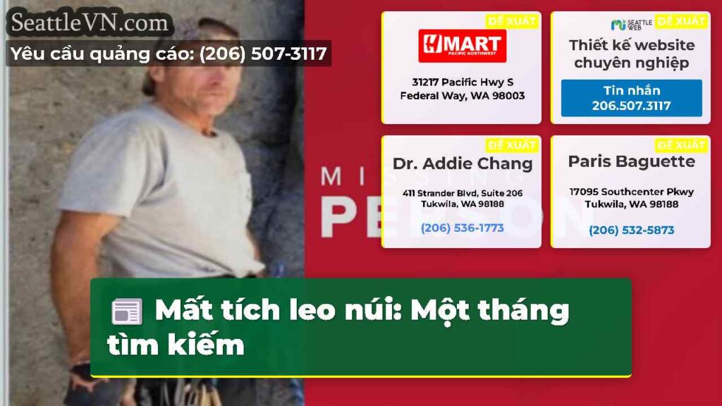 Mất tích leo núi: Một tháng tìm kiếm