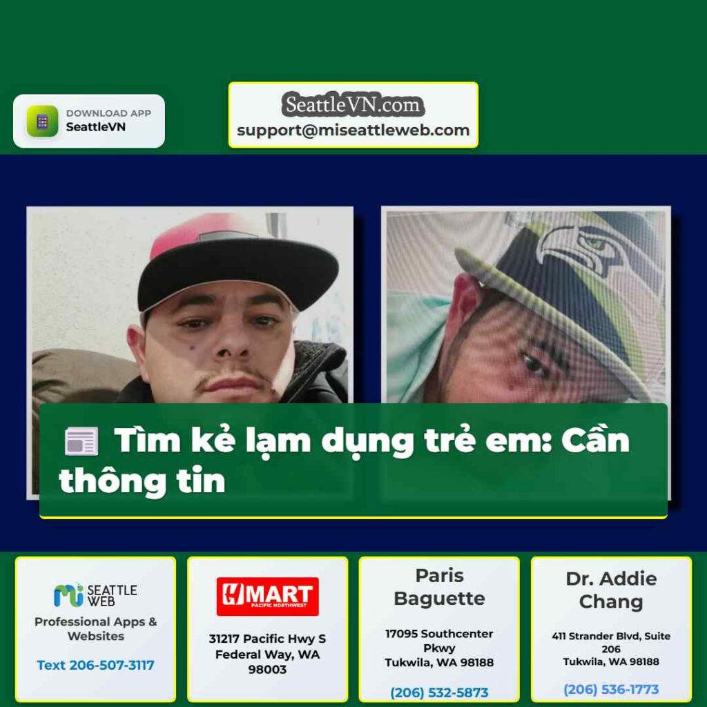 Tìm kẻ lạm dụng trẻ em: Cần thông tin