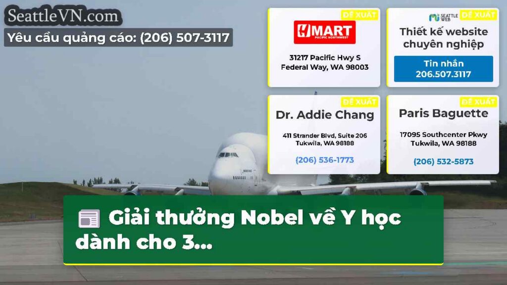 Giải thưởng Nobel về Y học dành cho 3...