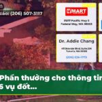 Phần thưởng cho thông tin về 6 vụ đốt…