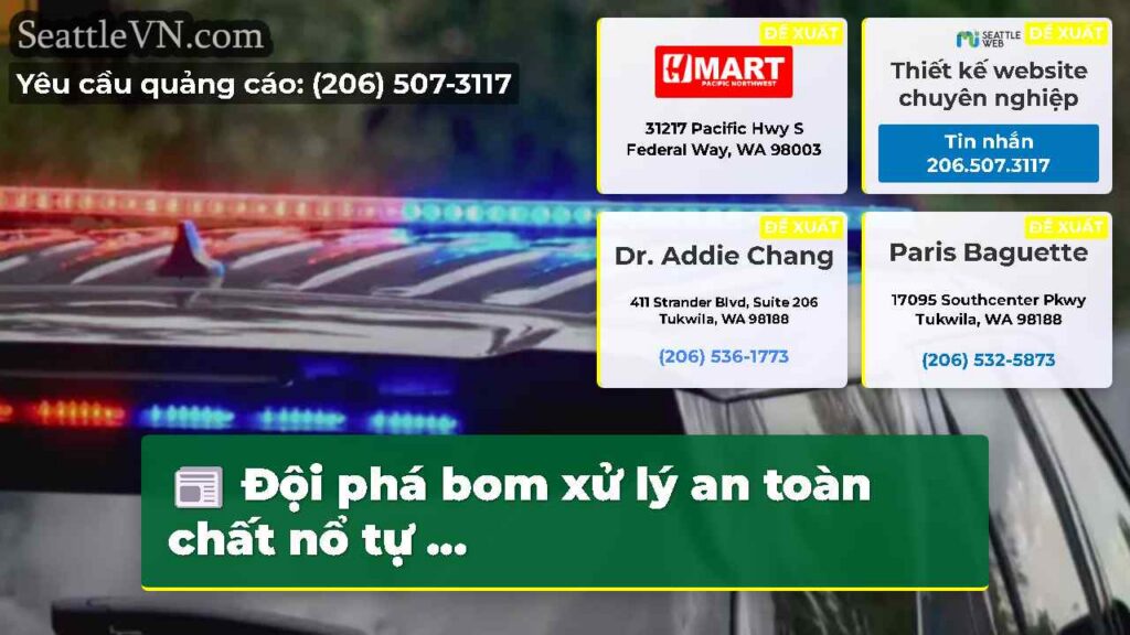 Đội phá bom xử lý an toàn chất nổ tự ...