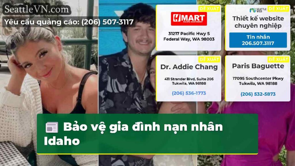 Bảo vệ gia đình nạn nhân Idaho