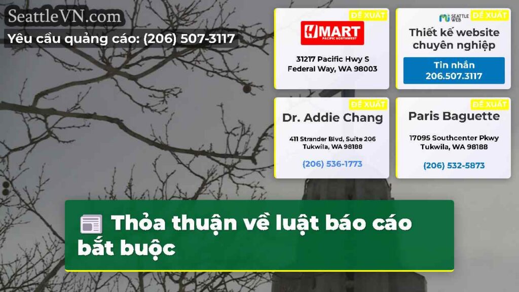 Thỏa thuận về luật báo cáo bắt buộc