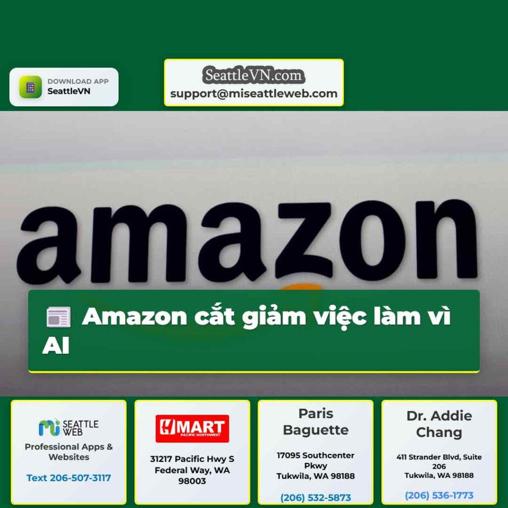 Amazon cắt giảm việc làm vì AI