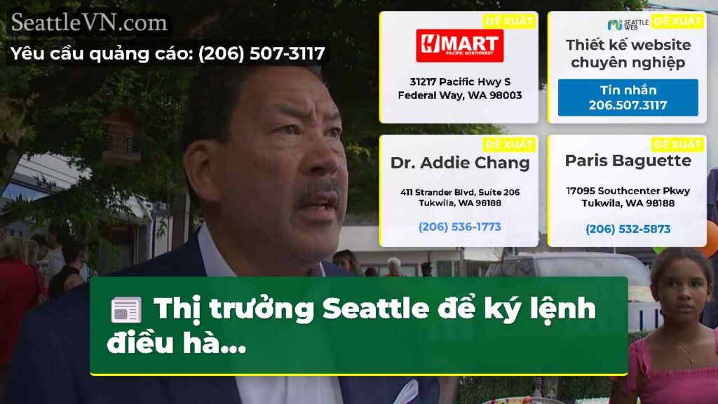 Thị trưởng Seattle để ký lệnh điều hà...