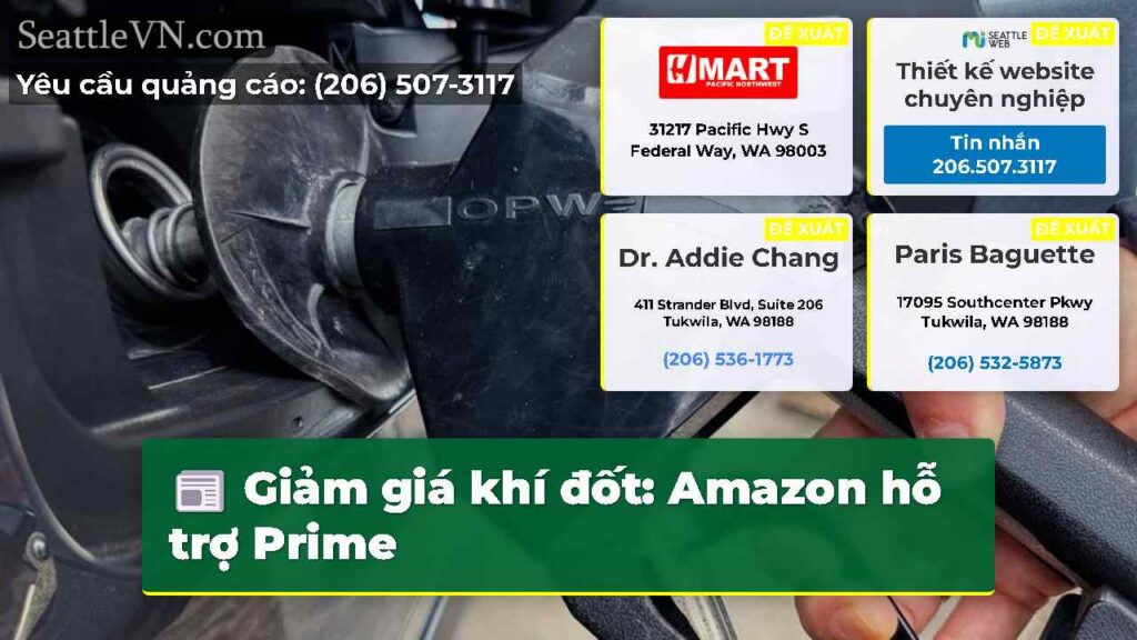 Giảm giá khí đốt: Amazon hỗ trợ Prime