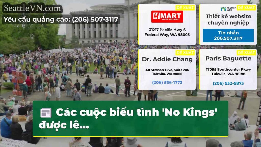 Các cuộc biểu tình 'No Kings' được lê...